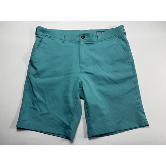 Mizzen+Main Men's Helmsman Performance 9" Blue Chino Shorts - Size 34 (Meas 36) - Picture 1 of 6